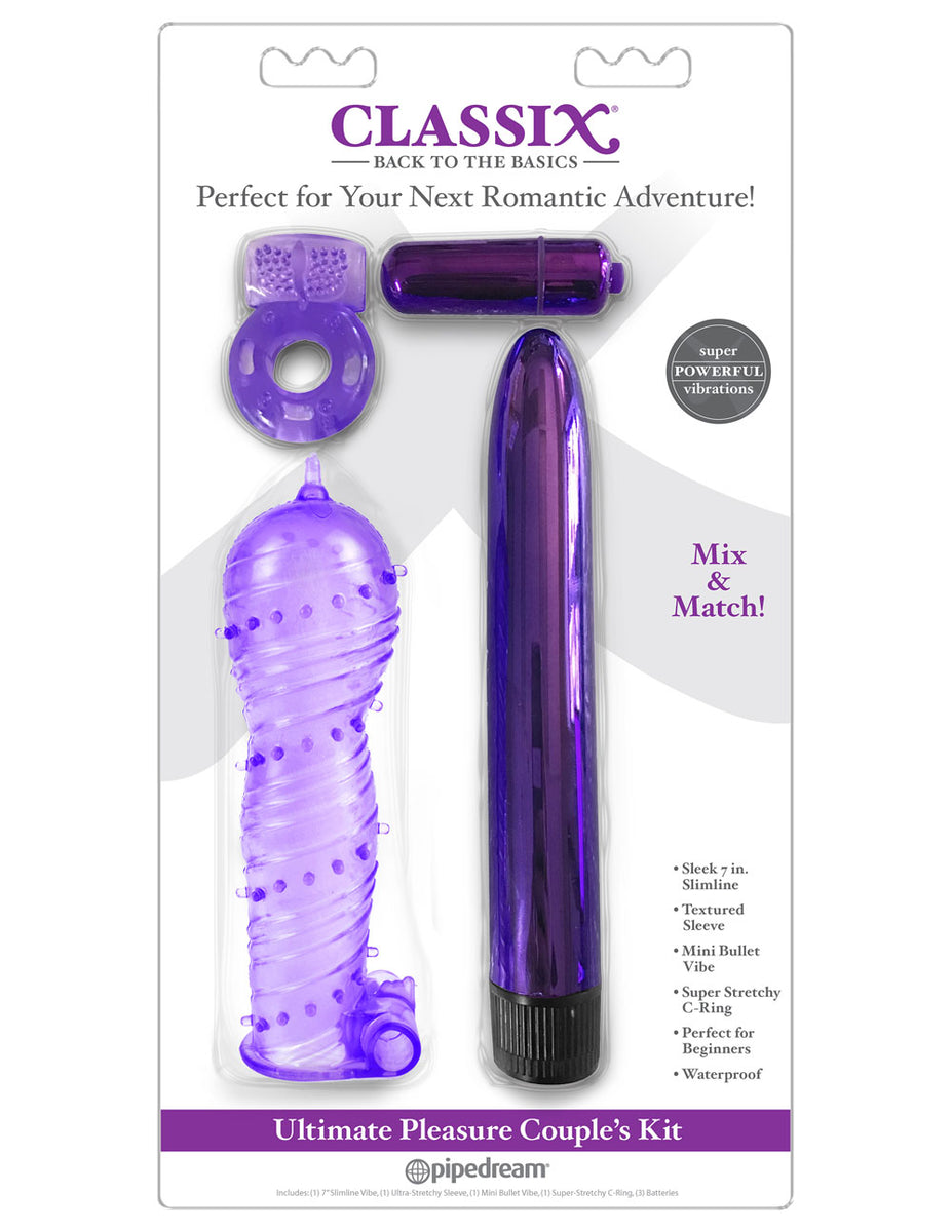 Classix Ultimate Pleasure Couples Kit - Purple Pipedream