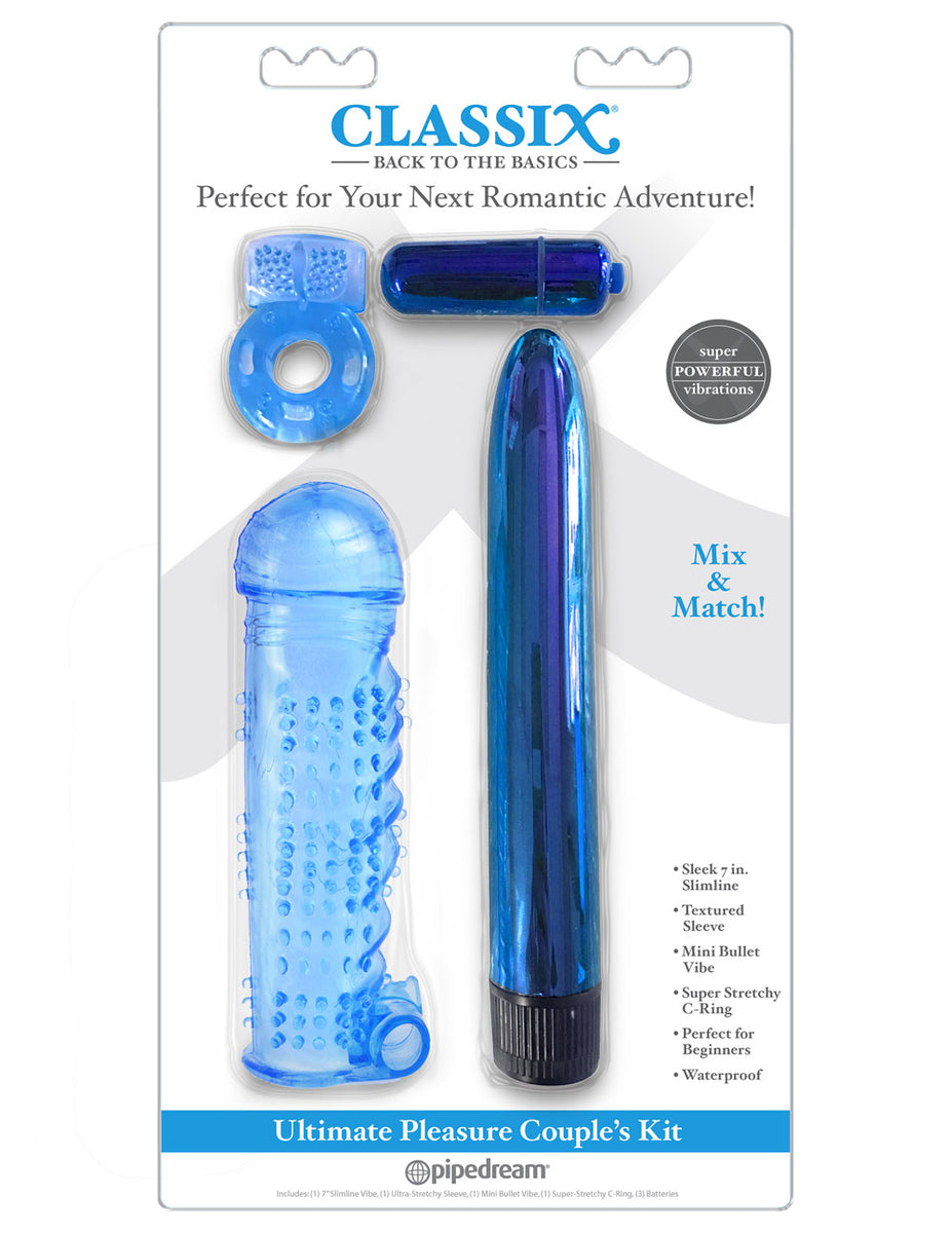 Classix Ultimate Pleasure Couples Kit - Blue Pipedream