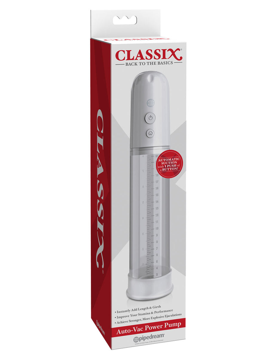 Classix Auto-Vac Power Pump - White Pipedream