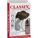 Classix Dual Vibrating Head Teaser - Black/smoke Pipedream