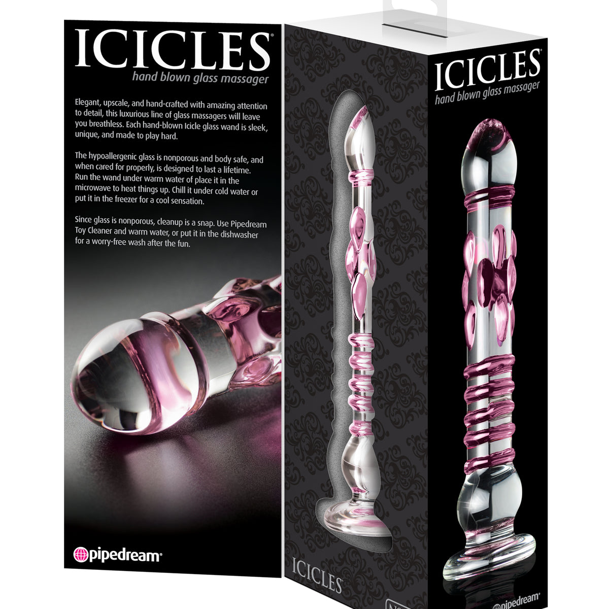 Icicles No. 6 - Clear / Pink Pipedream