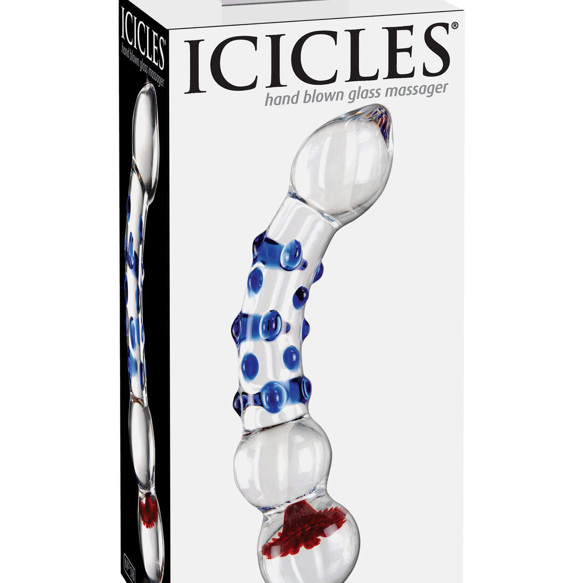 Icicles No. 18 - Clear / Blue Pipedream