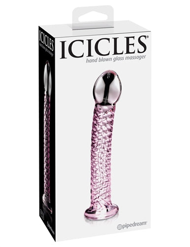 Icicles No. 53 - Clear / Pink Pipedream