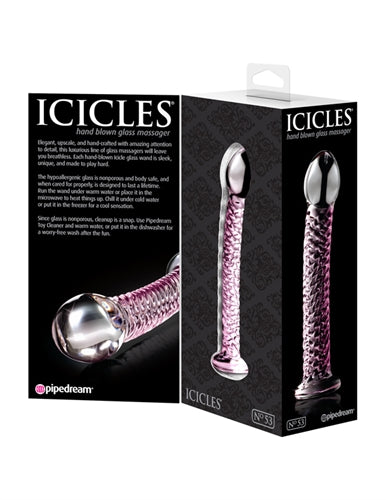 Icicles No. 53 - Clear / Pink Pipedream