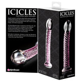 Icicles No. 53 - Clear / Pink Pipedream