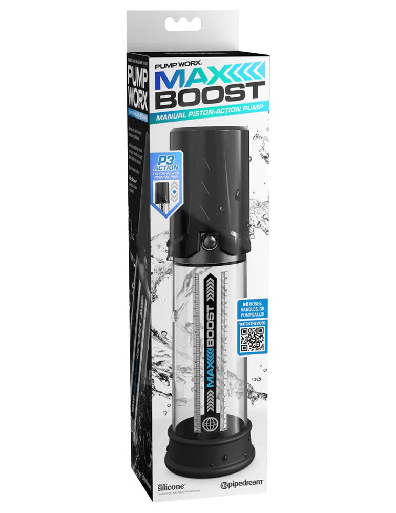 Pump Worx Max Boost - Black/clear Pipedream