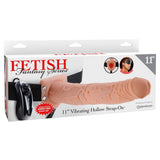 Fetish Fantasy Series 11-Inch Vibrating  Hollow Strap-on - Flesh Pipedream