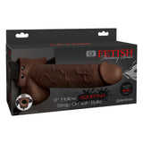 Fetish Fantasy Series 9 Inch Hollow Squirting Strap-on With Balls - Brown Pipedream