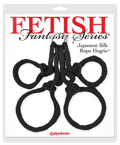 Fetish Fantasy Series Japanese Silk Rope Hogtie -  Black Pipedream