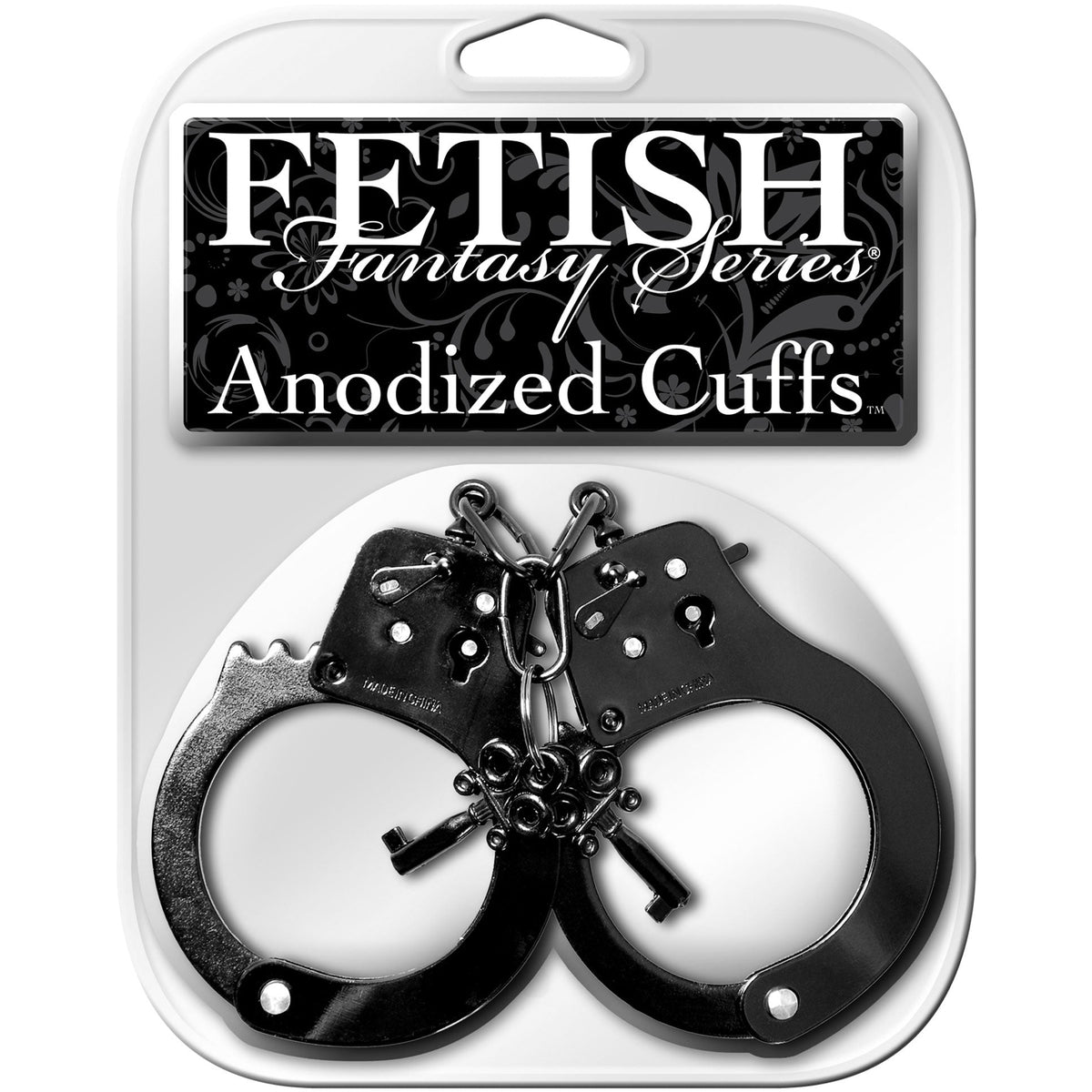 Fetish Fantasy Series Anodized Cuffs - Black Pipedream