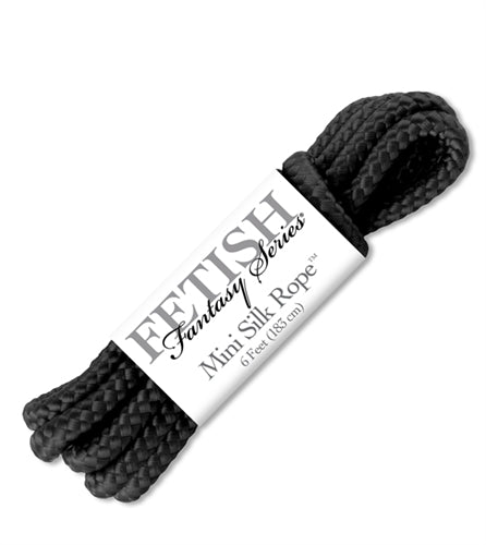 Fetish Fantasy Series Mini Silk Rope - Black Pipedream