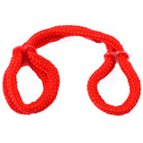 Fetish Fantasy Series Silk Rope Love Cuffs - Red Pipedream