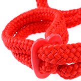 Fetish Fantasy Series Silk Rope Love Cuffs - Red Pipedream