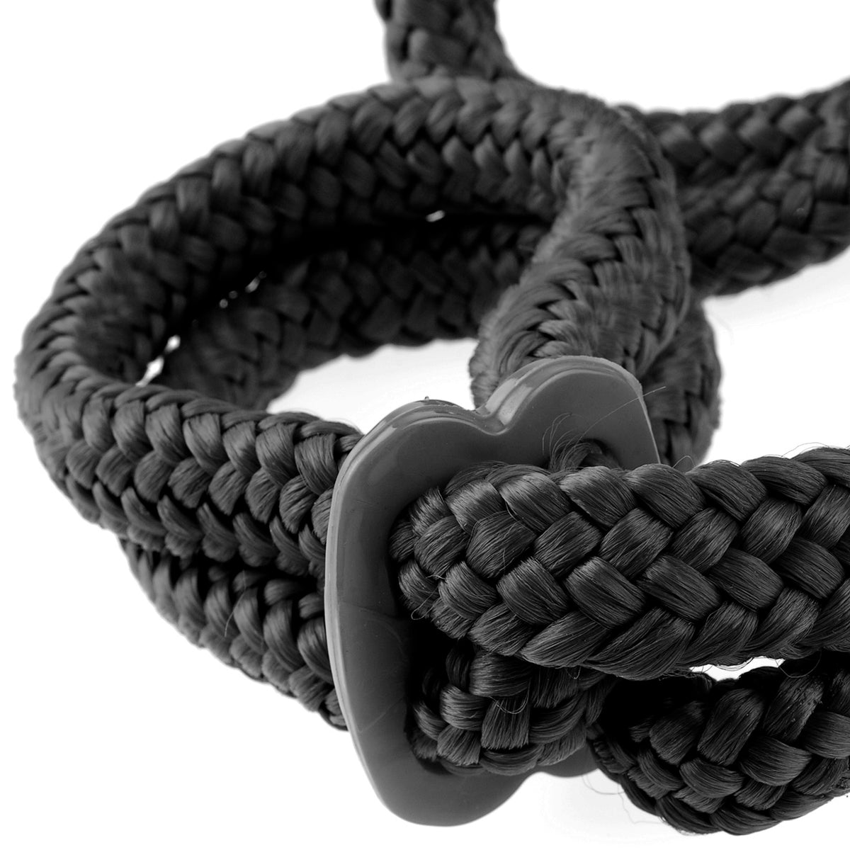 Fetish Fantasy Series Silk Rope Love Cuffs - Black Pipedream