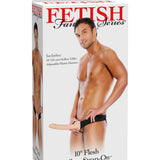 Fetish Fantasy Series 10 Inch Hollow Strap-on -  Flesh Pipedream