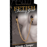 Fetish Fantasy Gold Chain Nipple Clamps - Gold Pipedream