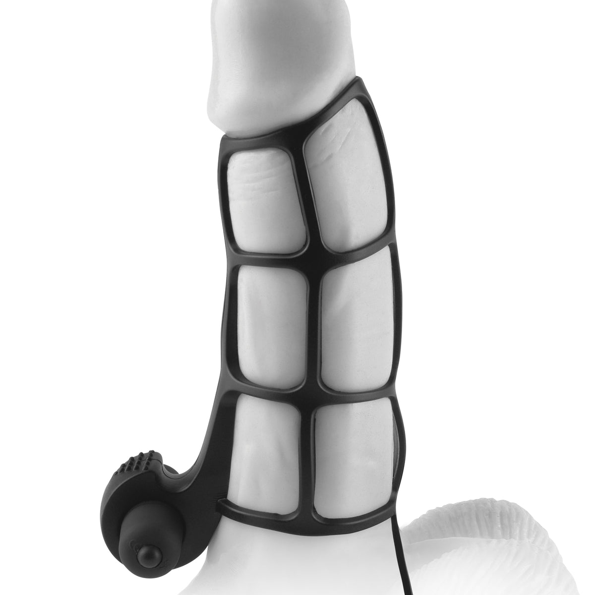 Fantasy X-Tensions Deluxe Silicone Power Cage  - Black Pipedream