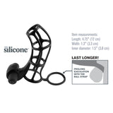 Fantasy X-Tensions Deluxe Silicone Power Cage  - Black Pipedream