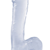 Basix Rubber Works - 7.5 Inch Dong With Suction Cup - Clear Pipedream