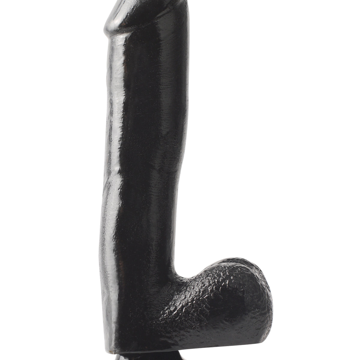 Basix Rubber Works - 10 Inch Dong With Suction Cup - Black Pipedream