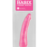 Basix Rubber Works - Slim 7 Inch With Suction Cup - Pink Pipedream