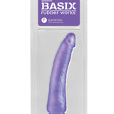 Basix Rubber Works - Slim 7 Inch With Suction Cup - Purple Sale