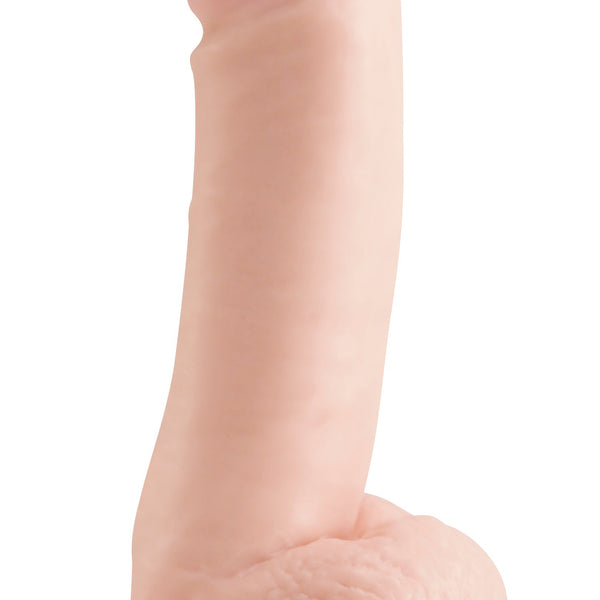 Basix Rubber Works 8 Inch Suction Cup Dong - Flesh Pipedream