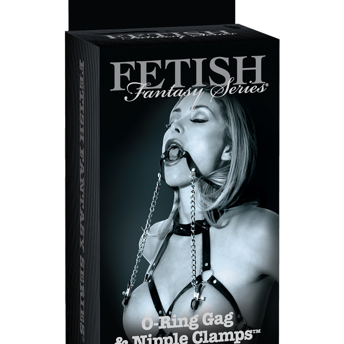 Fetish Fantasy Series Limited Edition O-Ring Gag  and Nipple Clamps - Black Pipedream