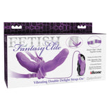 Fetish Fantasy Elite Vibrating Double Delight Strap-on - Purple Pipedream