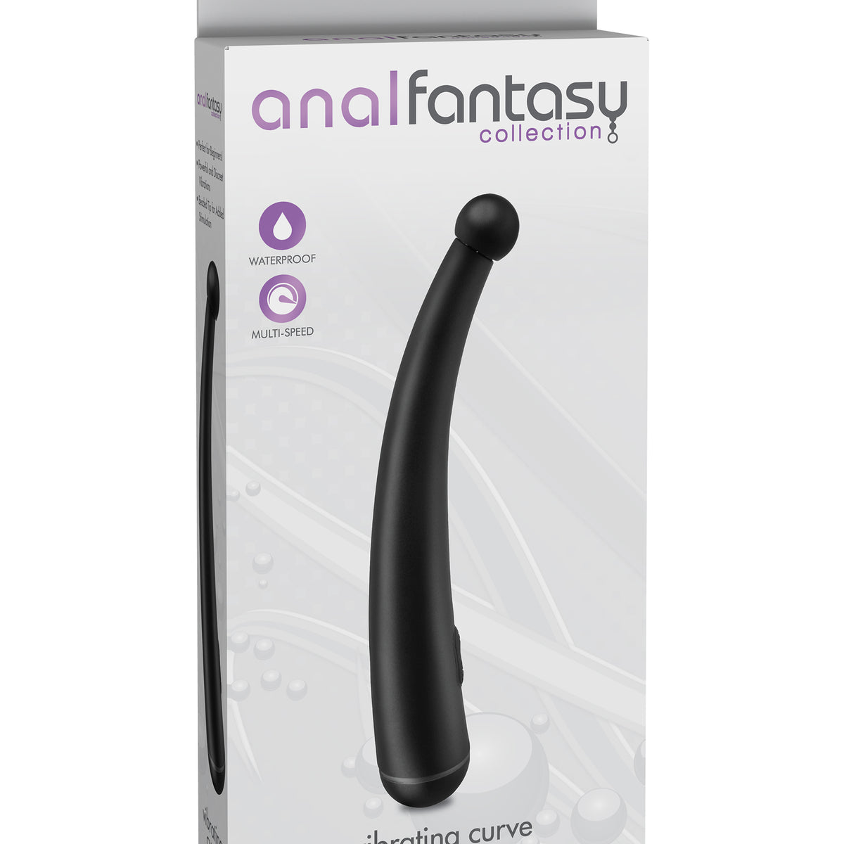 Anal Fantasy Collection Vibrating Curve - Black Pipedream