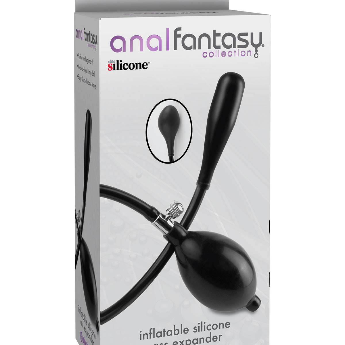 Anal Fantasy Collection Inflatable Silicone Ass Expander - Black Pipedream