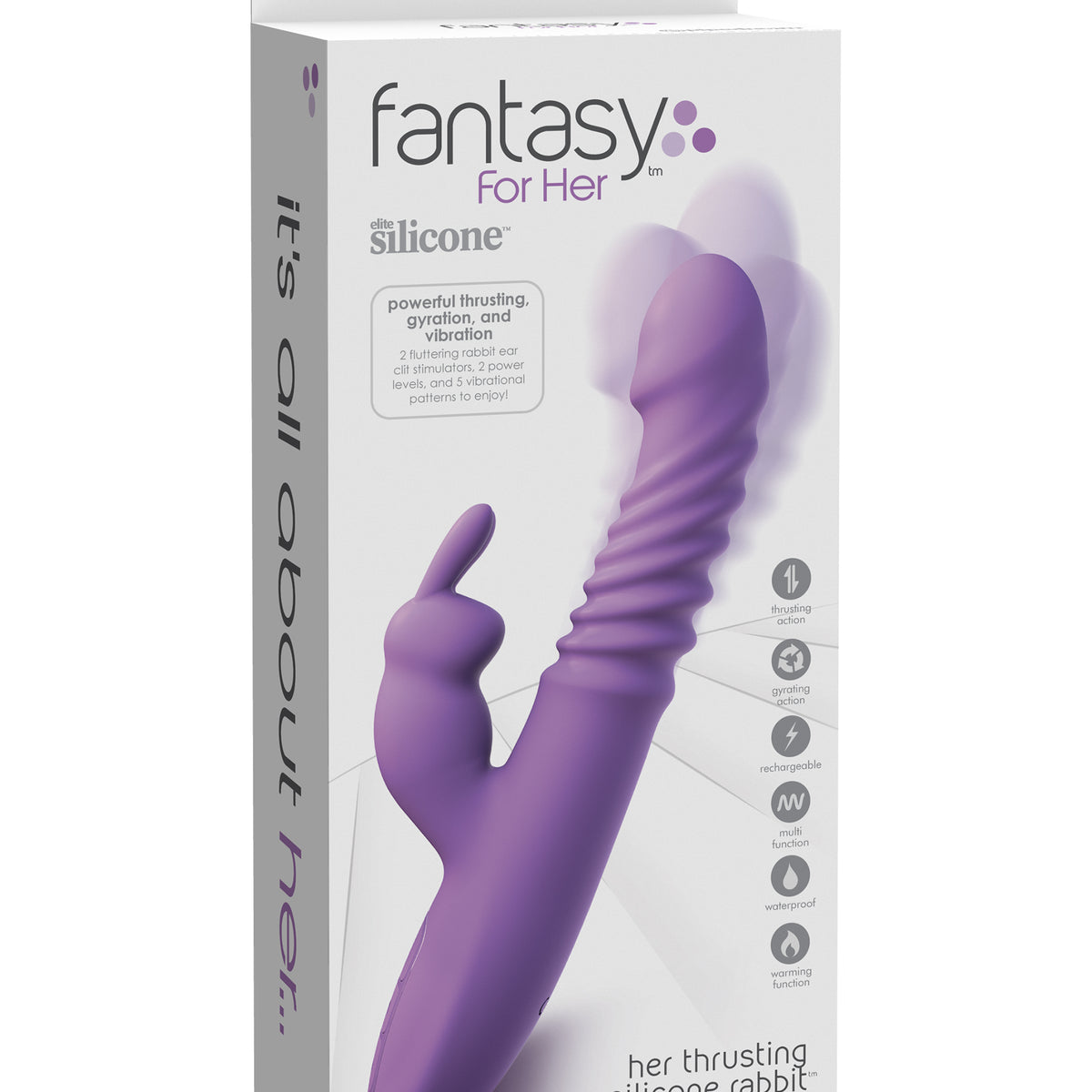 Fantasy for Her Her Thrusting Silicone Rabbit Pipedream