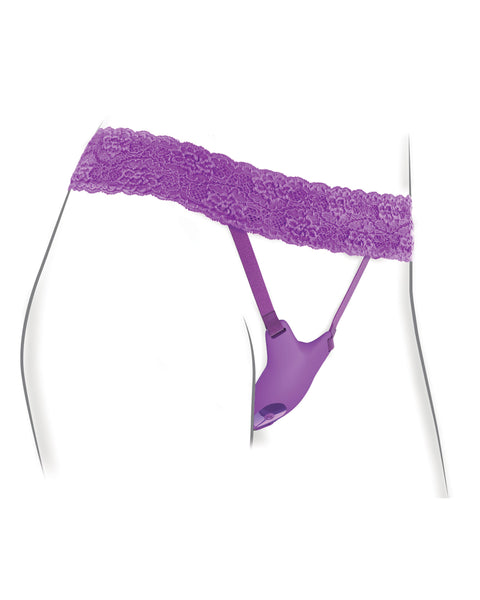 Fantasy for Her Ultimate G-Spot Butterfly Strap-on - Purple Pipedream