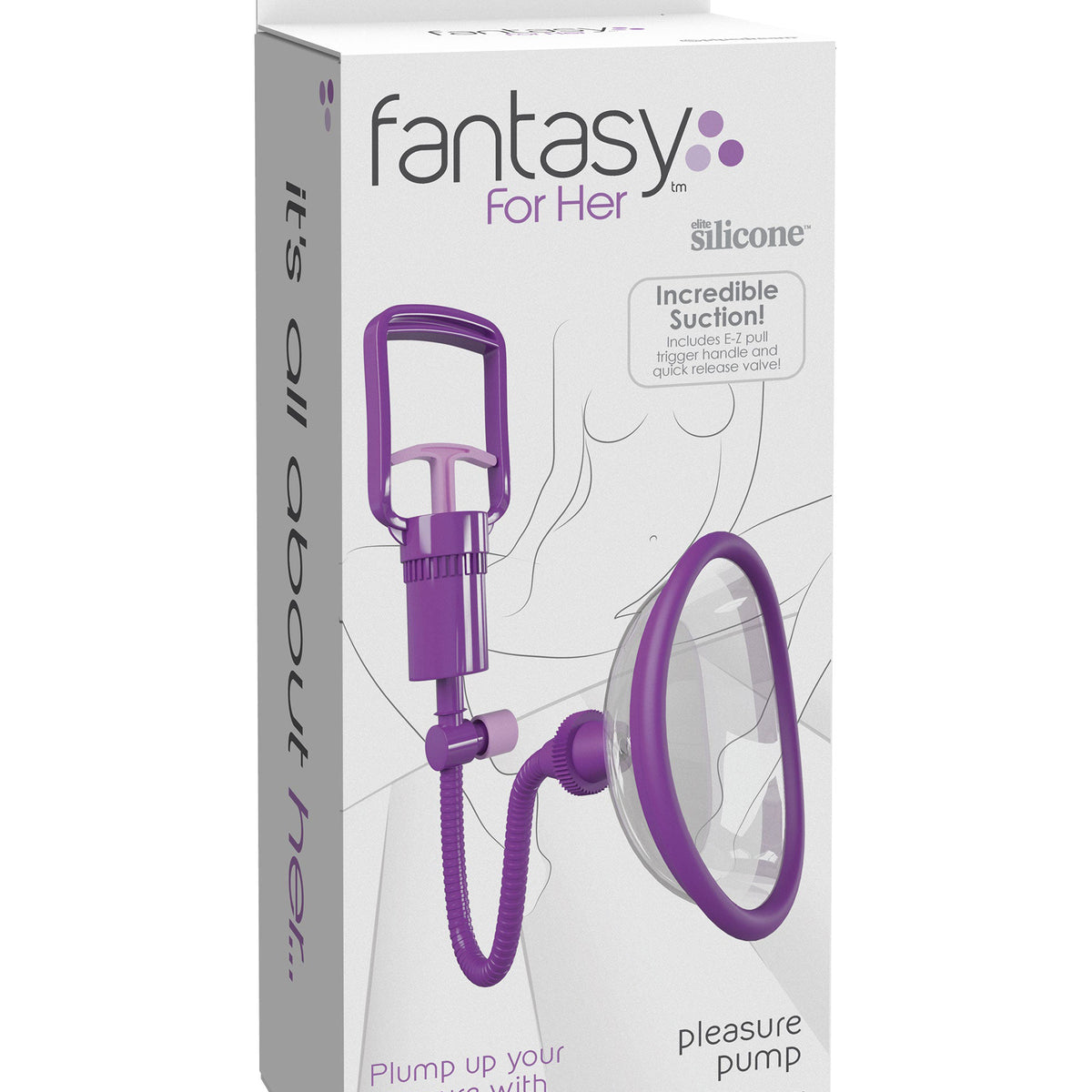 Fantasy for Her Manual Pleasure Pump - Purple Pipedream