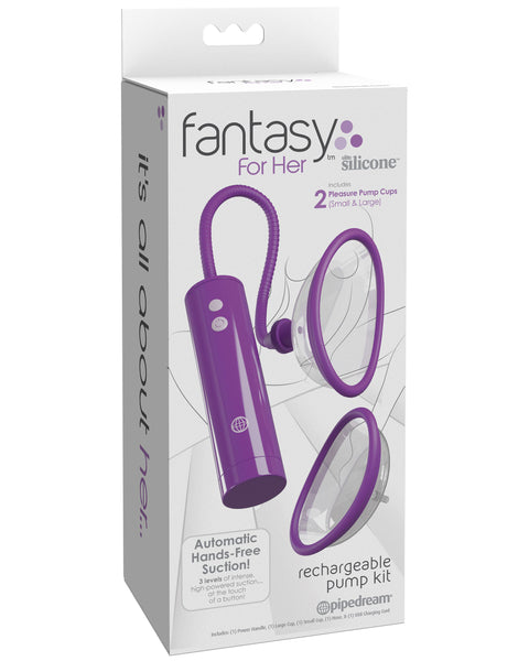 Fantasy for Her Rechargeable Pleasure Pump Kit -  Purple Pipedream