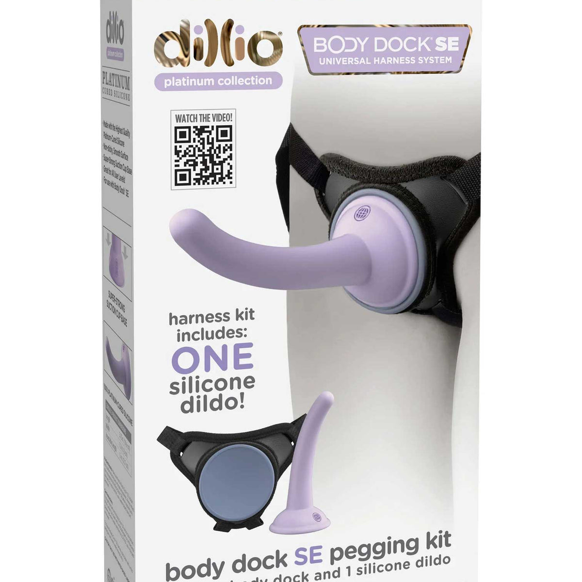 Dillio Platinum Body Dock Se Pegging Kit - 5 Inch  - Purple Pipedream