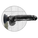 King Cock 9-Inch Vibrating Cock With Balls - Black Pipedream