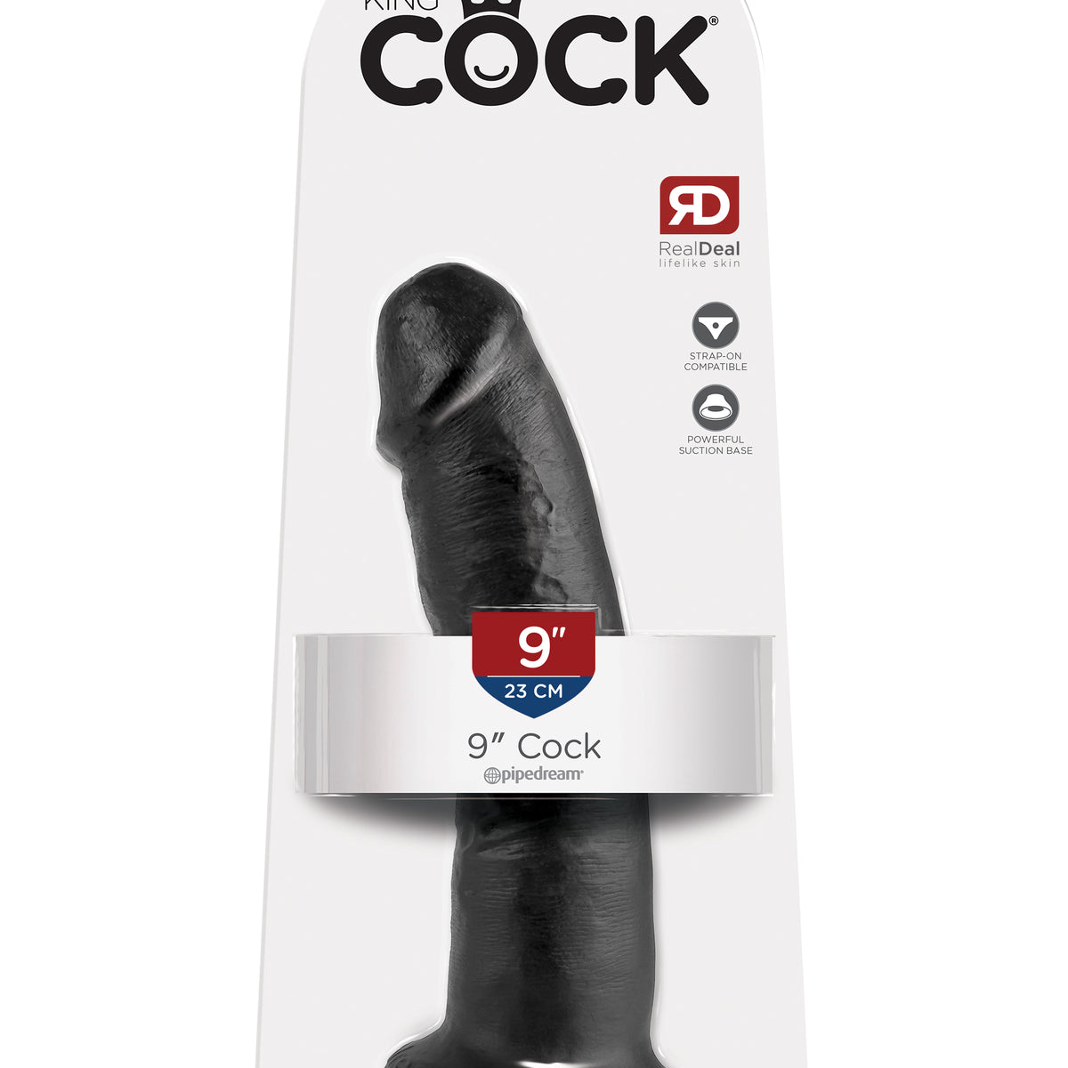 King Cock 9-Inch Cock Black Pipedream