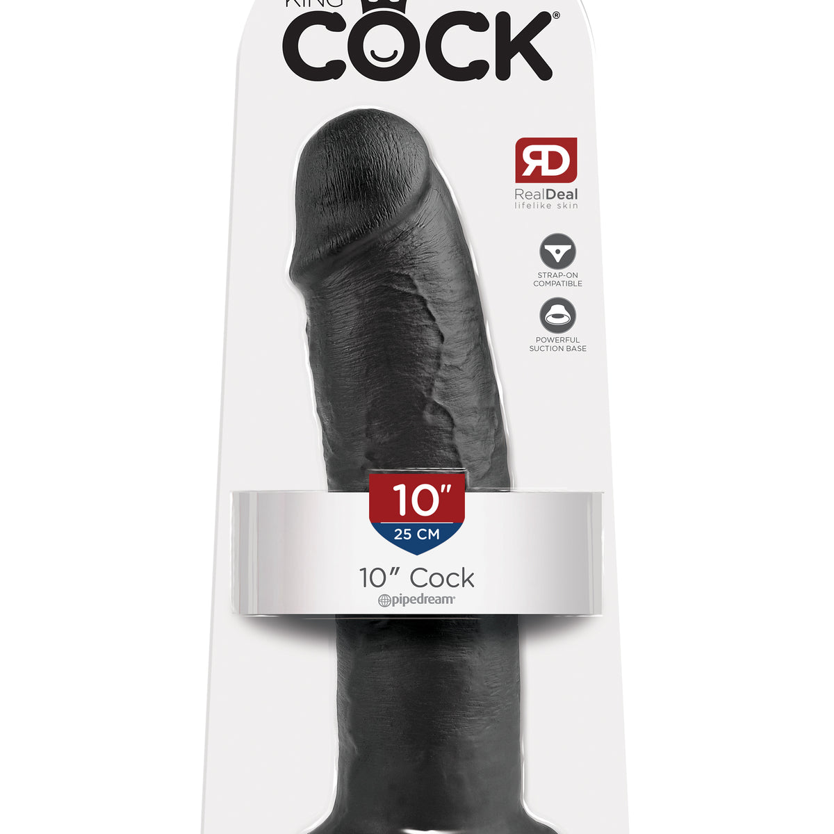 King Cock 10-Inch Cock - Black Pipedream