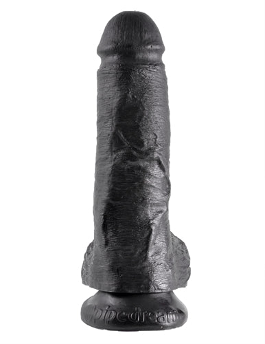 King Cock 8-Inch Cock With Balls - Black Pipedream