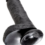 King Cock 8-Inch Cock With Balls - Black Pipedream