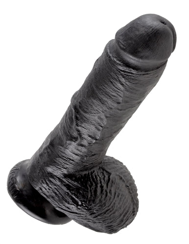 King Cock 8-Inch Cock With Balls - Black Pipedream