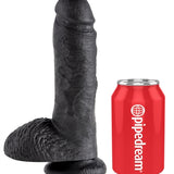 King Cock 8-Inch Cock With Balls - Black Pipedream