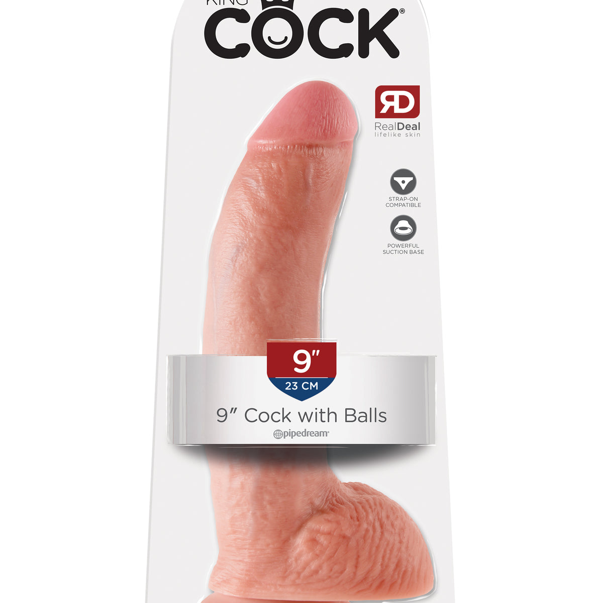 King Cock 9-Inch Cock With Balls - Flesh Pipedream