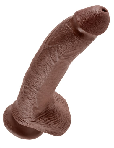 King Cock 9-Inch Cock With Balls - Brown Pipedream