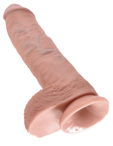 King Cock 10-Inch Cock With Balls - Flesh Pipedream