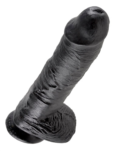 King Cock 10-Inch Cock With Balls - Black Pipedream