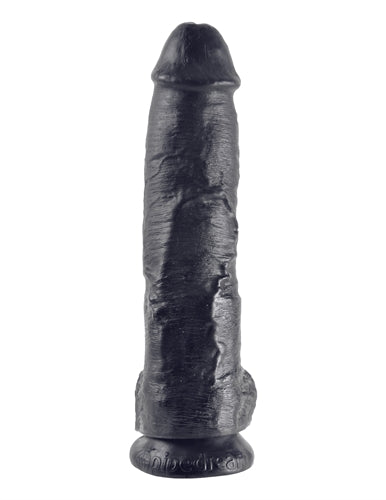 King Cock 10-Inch Cock With Balls - Black Pipedream