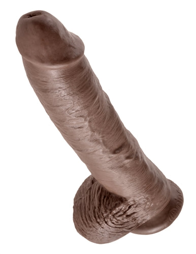 King Cock 10-Inch Cock With Balls - Brown Pipedream