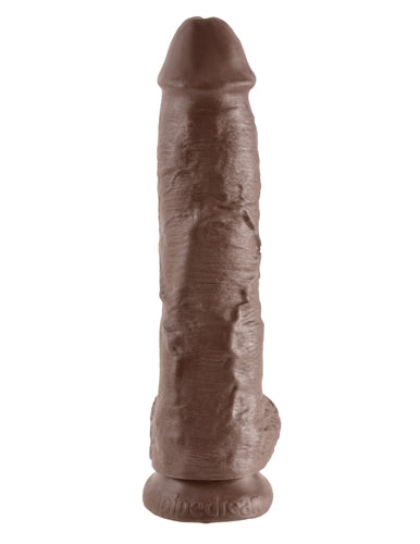 King Cock 10-Inch Cock With Balls - Brown Pipedream